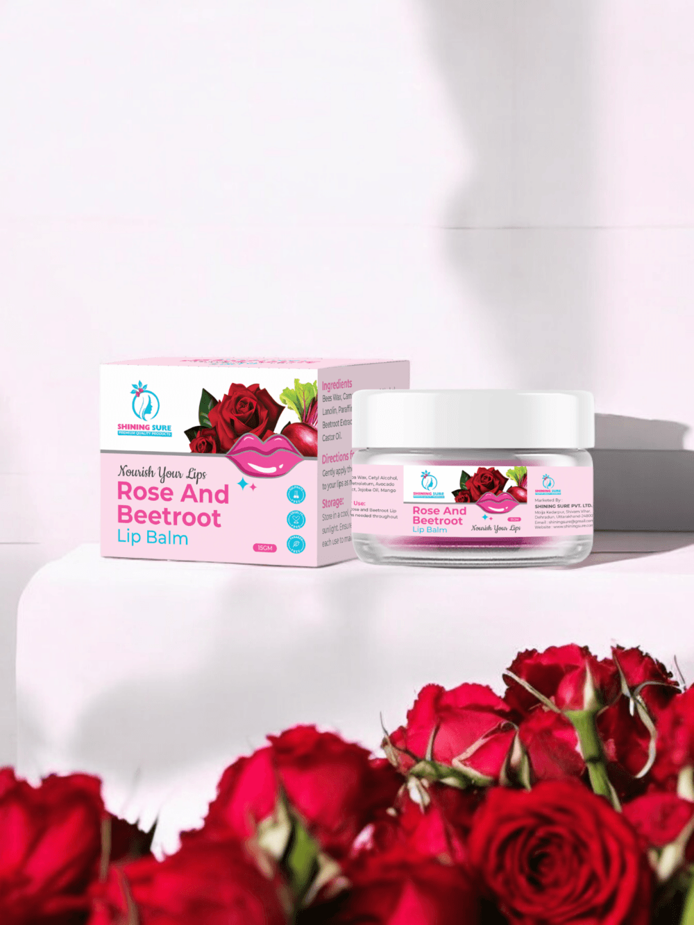 Beetroot and Rose Lip Balm - Image 4