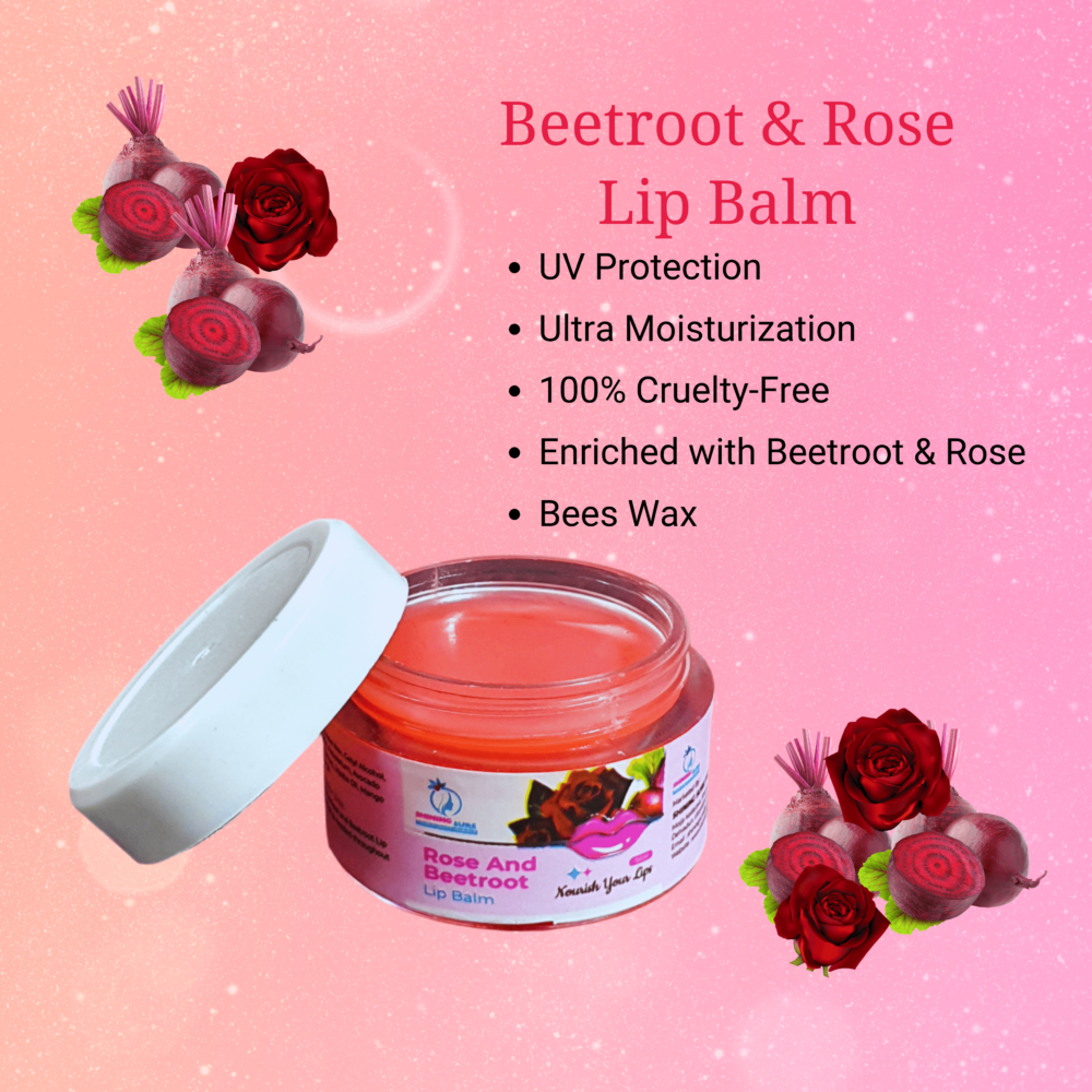 Beetroot and Rose Lip Balm - Image 2